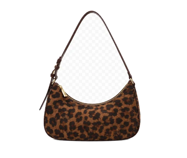 leopard print shoulder bag