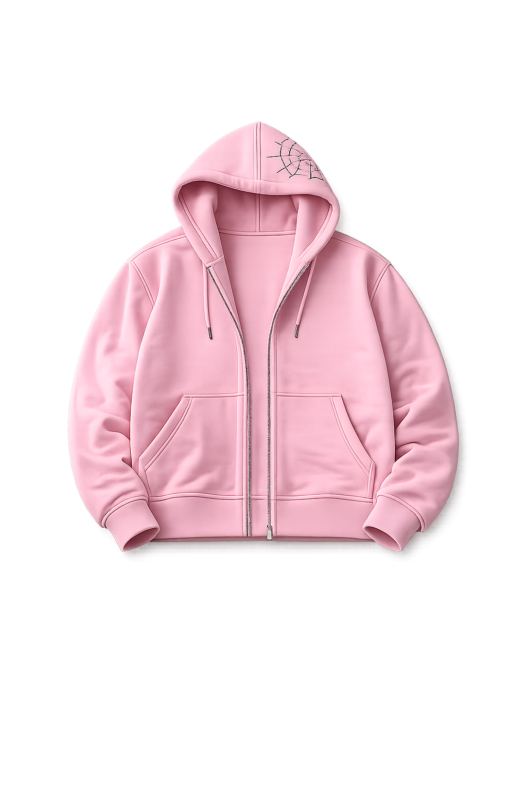 the pink zip-up hoodie you upload